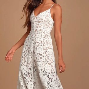 White lace dress